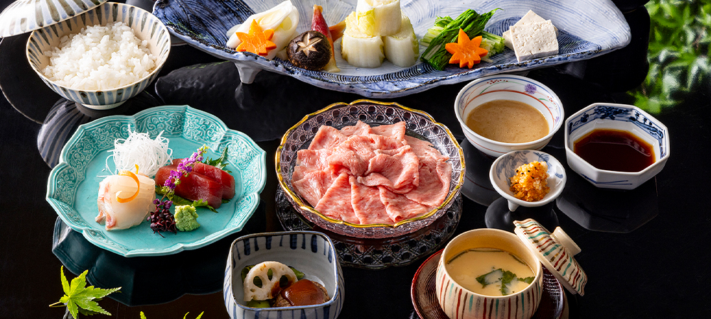 日本料理「さくら」黒毛和牛の贅沢な冷しゃぶランチ＆ディナーコース