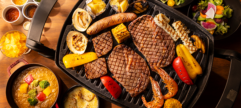 BBQテラス「アブレイズ」1日10名様限定！MEAT LOVER PLAN（ミートプレート食べ放題）