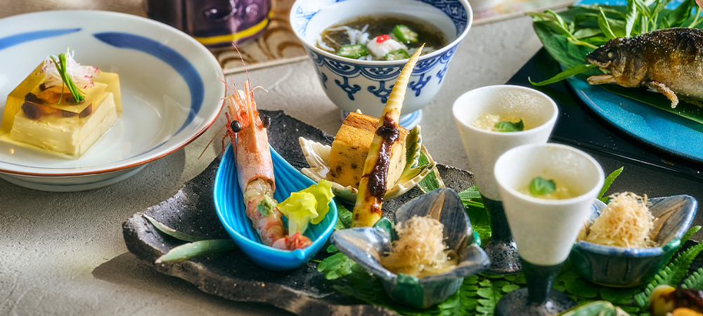 四季折々の食材を取り入れた会席ディナー『琴平（ことひら）～夏彩会席～』