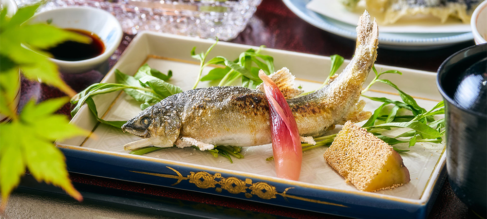 【平日限定ランチ】日本料理「さくら」選べる季節の特選御膳～若鮎御膳、豊洲市場直送海鮮丼、黒毛和牛～